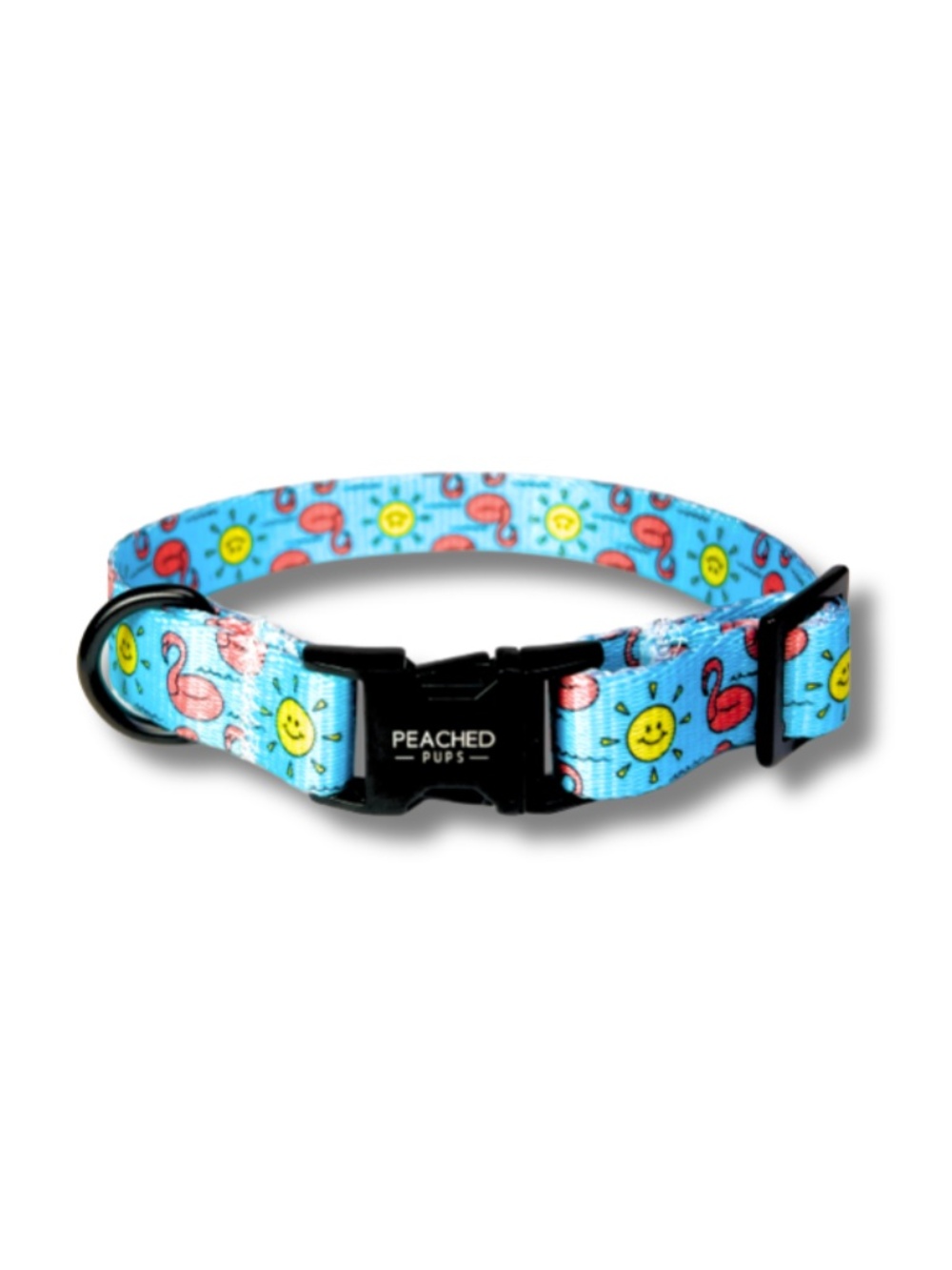 Dog Collar Blue Flamingo Summer Pet Collar